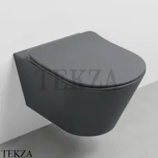 Cielo Mare Унитаз подвесной без ободка 2.0.1, сиденье микролифт, MRVSK BA, Basalto