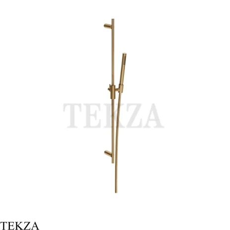 Gessi Incastri Штанга в комплекте с душевой лейкой и шлангом 75042-726, бронза Brushed