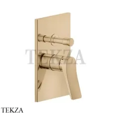 Gessi RILIEVO Смеситель для душа на 2 потока, внешняя часть 59079-735, Warm Bronze PVD Gessi RILIEVO Смеситель для душа на 2 потока, внешняя часть 59079-735, Warm Bronze PVD