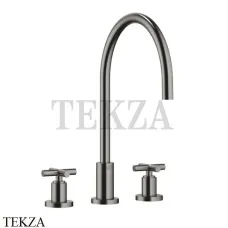 Dornbracht TARA Смеситель для кухни на 3 отверстия 20816892-99, Dark Platinum matt