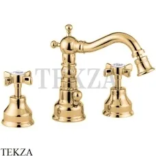 Migliore Princeton Смеситель для биде с донным клапаном 19373, золото глянец