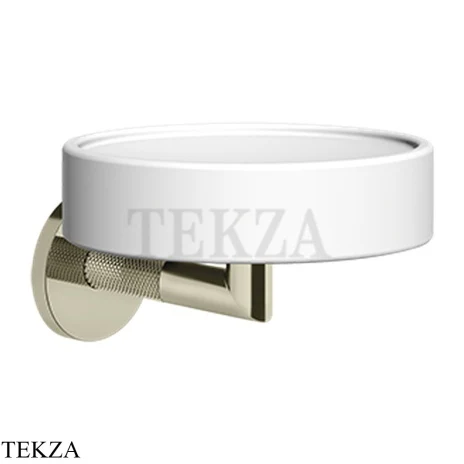 Gessi ANELLO Мыльница настенная композит белый 63701-720, Nickel PVD