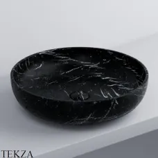 Cielo SHUI Раковина круглая накладная, без перелива SHBA45 NQ, Nero marquina
