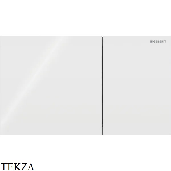 Geberit Sigma70 Клавиша смыва для Sigma 12 см стекло 115.620.SI.1, белый глянец