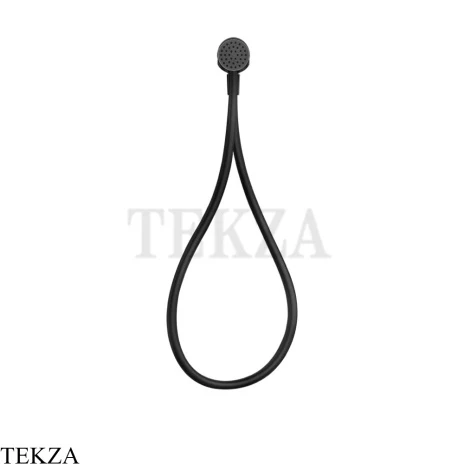 Gessi HI-FI Душевой комплект с магнитной лейкой, шланг из хромолюкс 63099-706, Black Metal PVD