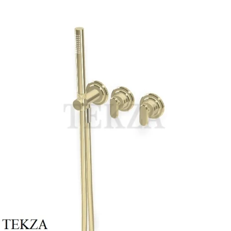 FIMA Carlo Frattini Park Line Смеситель для душа с гарнитуром, внешняя часть F1319WX8HL, Champagne