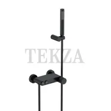 Boheme Stick Смеситель для ванны с изливом и гарнитуром Stick 123-BB.3 Black LINEA