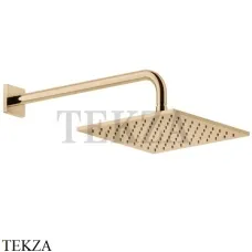 Gessi RILIEVO Верхняя душевая лейка с кронштейном 59158-735, Warm Bronze PVD