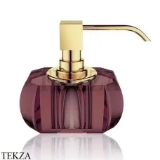 Decor Walther Kristall SSP Дозатор для мыла настольный 0924497, Rich Burgundy-золото глянец