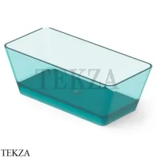 Dea Design Modern Ванна отдельностоящая прямоугольная 170x78 Glasstech DD8603 1700 R8, Lake Water Blue R8