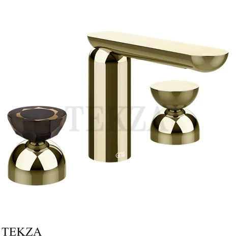 Gessi Perle Смеситель для раковины на 3 отв., без гарнитура 74896-710, шампань глянец