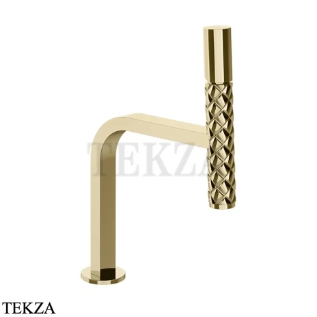 Gessi Pelle Tresse Смеситель для раковины, с донным клапаном 78551-710, Brass PVD