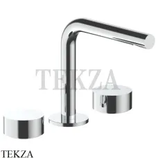 Fantini AF/21 Смеситель для раковины на 3 отверстия, без гарнитура 2702A204WF, хром глянец
