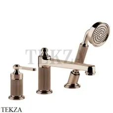 Gessi VENTI20 Смеситель на борт ванны, с гарнитуром 65037-030, Copper глянец