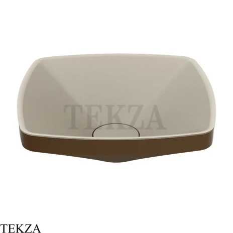 Gessi Jacqueline Раковина настольная, без перелива 77610-845, бронза Dark Brush