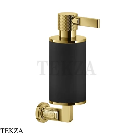 Gessi INCISO accessories Дозатор для жидкого мыла или лосьона, черный 58514-246, Gold PVD