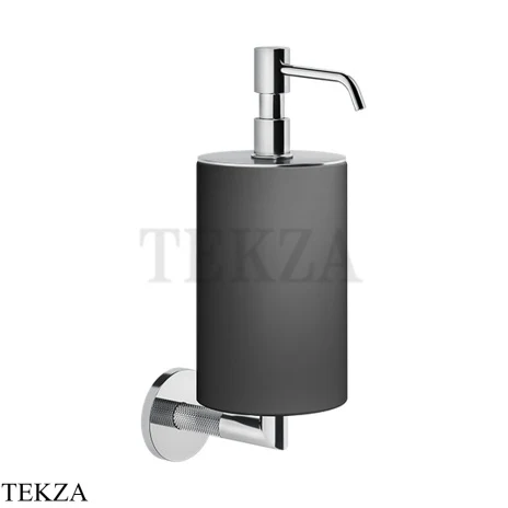 Gessi ANELLO Дозатор для жидкого мыла настенный, композит черный 63714-031, хром глянец