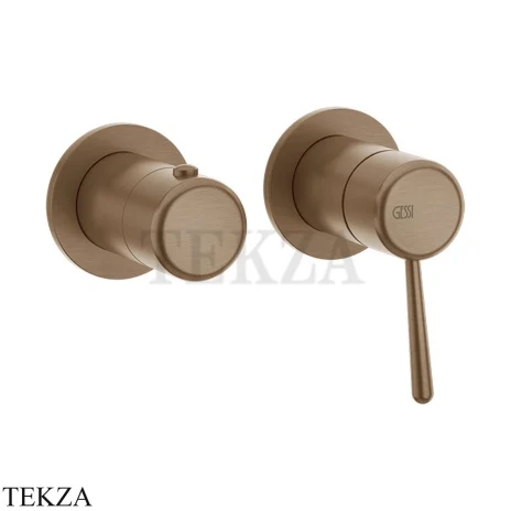 Gessi Goccia Смеситель для душа, 2 потока, внешняя часть 33077-708, Copper Br. PVD