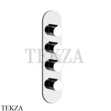 Gessi Ingranaggio-Anello Термостат для душа, 3 потока, внешняя часть 43066-031, хром глянец