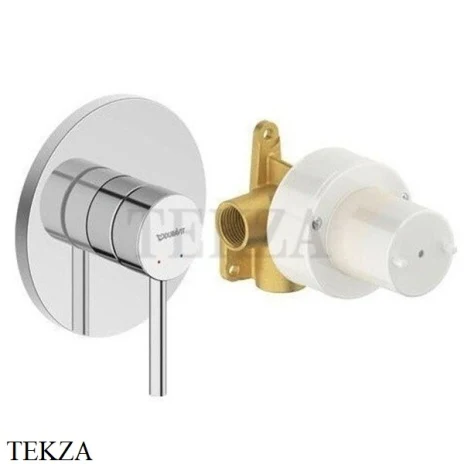 Duravit Circle Смеситель для душа, 1 поток, комплект CE4210007C10, хром глянец