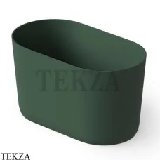 Dea Design Single Ванна отдельностоящая сидячая 135x75 Solid Surface DD8673 1350 11, Dark Green №11