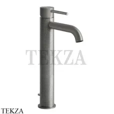 Gessi 316 CESELLO Смеситель для раковины, с донным клапаном 54404-239, Steel Brushed
