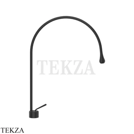 Gessi Goccia Смеситель для раковины высокий, без сливного гарнитура 33603-299, Matte Black