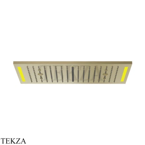 Gessi COLOUR Накладная душевая панель 300х500, 4 функции 57882-727, Brushed Brass PVD