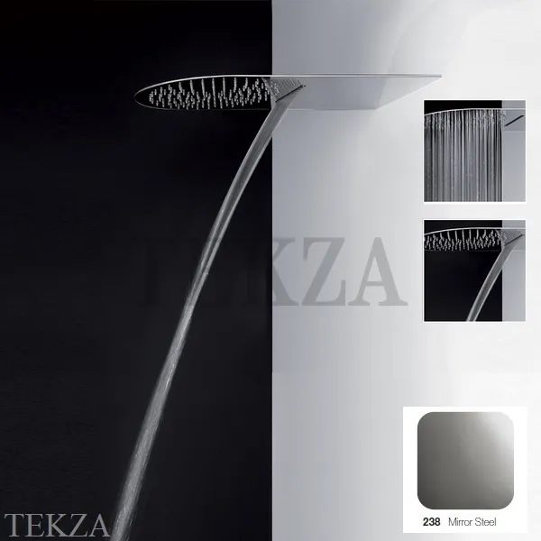 Gessi Private Wellness TREMILLIMETRI Верхний душ, 2 функции 33073#238, Mirror Steel