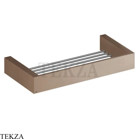 Gessi Rettangolo Решетка-полка в душевую зону 30 см 20947-708, Copper Br. PVD