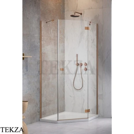 Radaway Essenza PTJ Душевая дверь 62 см, правая, 1385010-93-01R, брашированная медь