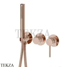 Newform XT Смеситель для душа 2 потока,с гарнитуром, внешняя часть, 4279E.58.061, PVD Copper Bronze