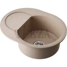 Omoikiri Sakaime 60E Кухонная мойка Tetogranit овальная с крылом 4993122 бежевый