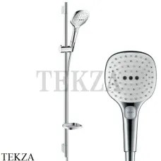 Hansgrohe Raindance Select E 120 3jet Душевой набор 26621400, хром глянец-белый Hansgrohe Raindance Select E 120 3jet Душевой набор 26621400, хром глянец-белый