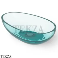 Dea Design Washbasins Раковина настольная 60х36 Glasstech DD9035 600 R8, Lake Water Blue R8