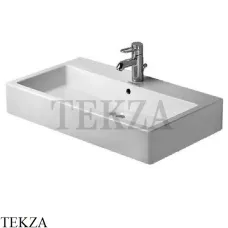 Duravit Vero Раковина подвесная или на тумбу, с переливом 0454800000, белый глянец