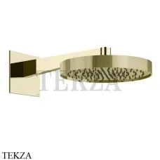 Gessi Inverso Diamantato Верхняя душевая лейка с кронштейном 63468-710, Brass PVD