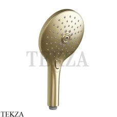 Gessi Shower Душевая лейка 3-х позиционная с кнопкой select 47351-727, Brushed Brass