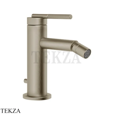 Gessi INGRANAGGIO Смеситель для биде, с донным клапаном 63507-149, Finox Brushed Nickel