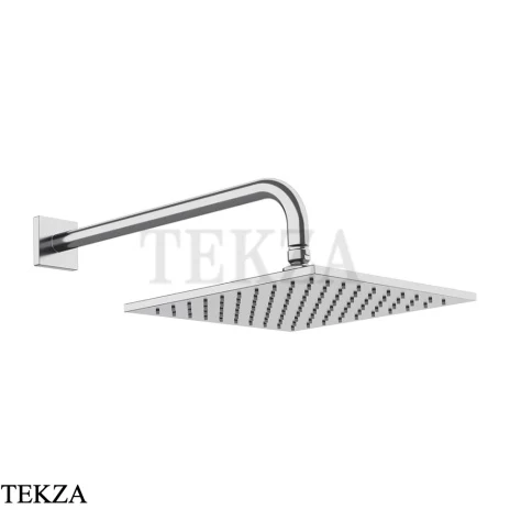 Gessi RILIEVO Верхняя душевая лейка с кронштейном 59158-031, Хром глянец