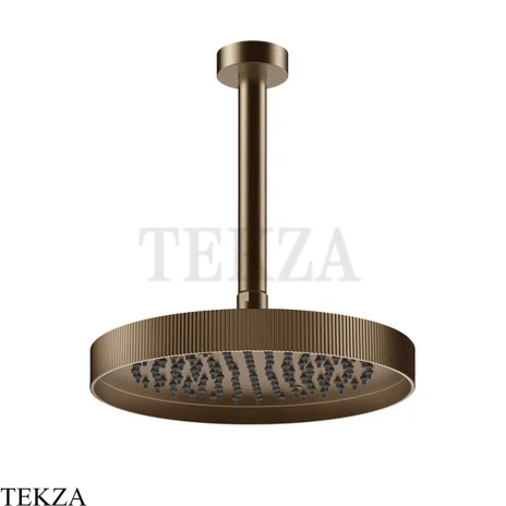 Gessi Incastri RIGATO Верхняя лейка D25 с потолочным кронштейном под размер 63753-761, бронза Coffee