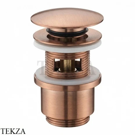 Nicolazzi Донный клапан клик-клак 1/4 с переливом 5558RA, Copper