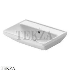 Duravit D-Neo Раковина подвесная, без отверстия, 60 с переливом 2366600060, белый глянец