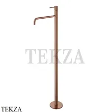 Boheme Uno Смеситель для раковины напольный, комплект с встройкой Uno 107-CB, Copper Brushed