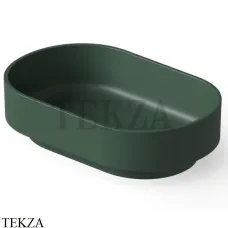Dea Design Washbasins Раковина настольная овальная Solid Surface DD9097 560 11, Dark Green №11