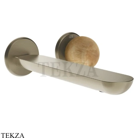 Gessi Perle Смеситель для раковины, внешняя часть 74388-149, нерж. сталь Brush / никель Brushed