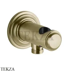Gessi VENTI20 Держатель для душевой лейки с выводом воды 65161-727, Brushed Brass