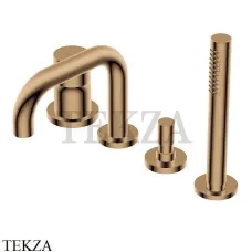 Ritmonio Diametro35 S Смеситель для ванны с гарнитуром PR52EG201 BRX, Brushed Bronze