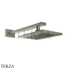 Gessi Rettangolo shower Верхний душ с кронштейном 20148-149, Finox Brushed Nickel