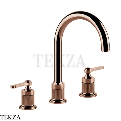 Gessi VENTI20 Смеситель для раковины зонтичный, с донным клапаном 65015-030, Copper PVD